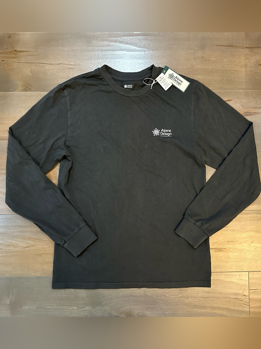 Alpine Design Long Sleeve Crewneck Tee - Black